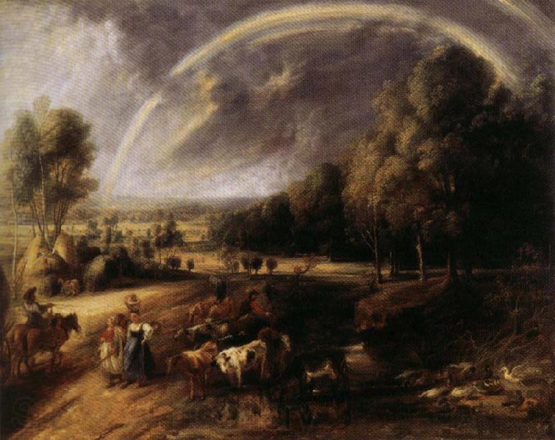 Peter Paul Rubens Landscape with Rainbow Norge oil painting art